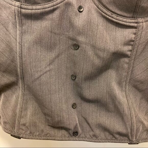 BLUSH Sz XL Bustier w/ Lace on Cups Mesh Back - Picture 2 of 6